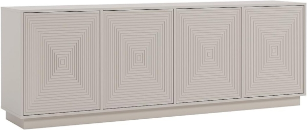 Vente-unique - Sideboard mit 4 Türen - MDF - Beige - MEZULIA