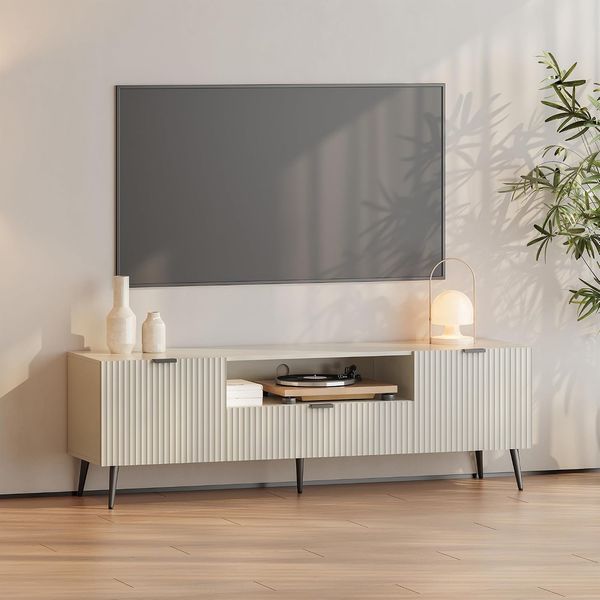 Fernsehschrank Nand 160x40x51 cm Sandfarben [en. casa]
