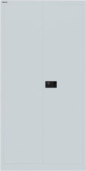Bisley 'Universal' Flügeltürenschrank, Lichtgrau, 180,6 x 40 x 91,4 cm, 3 Fachböden Bild 4