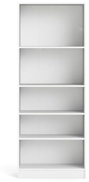 Dmora Bücherregal mit fünf Fächern, weiße Farbe, 79 x 107 x 27 cm Bild 7