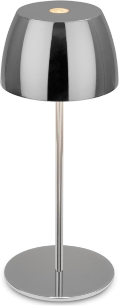 Brilloner LED-Tischlampe Serina unplugged 2,5W, dimmbar, IP44, chrom