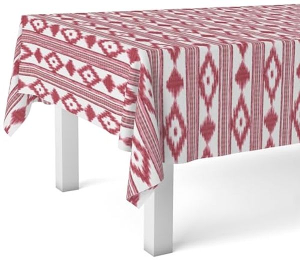 Martina Home Wachstuch-Tischdecke, Malorquí, Rot, 250x140 cm