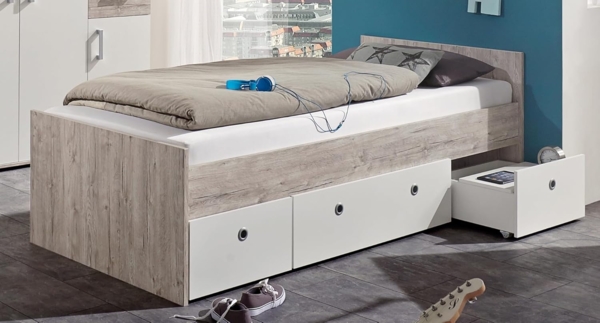 Arthur Berndt 'Bente' Jugendbett 90x200 cm Eiche Sand