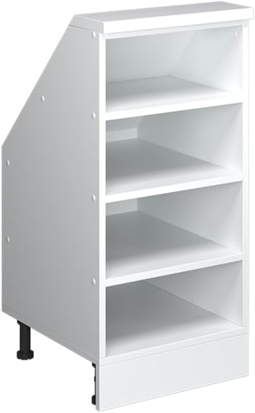 Dachschrägenschrank Rion Weiß 40 x 81.6 cm mit 4 Fächern Vicco