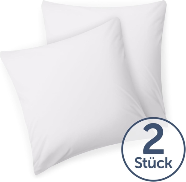 Blumtal Kissenbezüge aus gebürstetem Mikrofaser-Gewebe, (2 Stück), mit Reißverschluss oder Verschlusslasche Bild 2
