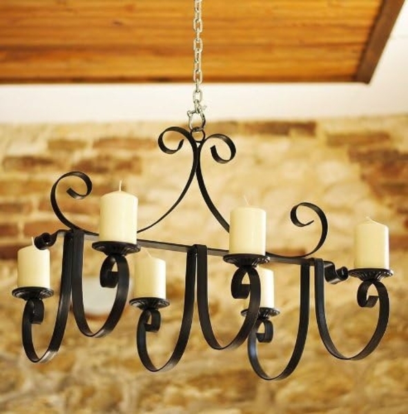 DanDiBo Kronleuchter Metall 60 cm Kerzenhalter Kerzenständer Hängeleuchter