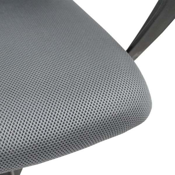 WeHome Futura ergonomischer Bürostuhl, Schreibtischstuhl 62 x 60 x 95 – 105 cm, Bürostuhl mit Armlehnen, gepolsterter Sitz, 360°-Drehung, höhenverstellbar, Basis mit Rollen (Grau) Bild 7