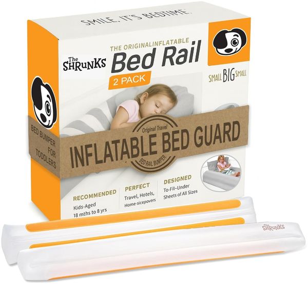 The Shrunks Aufblasbarer Bett-Rausfallschutz 2 Stk. Weiß