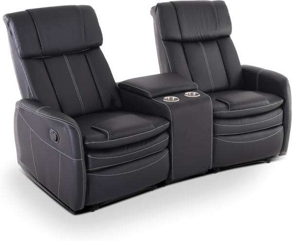 Raburg 2-Sitzer Kinosessel, 2er-Fernsehsessel mit Relaxfunktion, mechanisch, Maxx, mit Liegefunktion, für 2 Personen, Belastbarkeit je Sitzplatz 150 kg