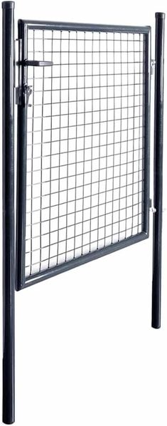 vidaXL Maschen-Gartentor verzinkter Stahl 100 x 100 cm Grau 143369 Bild 5