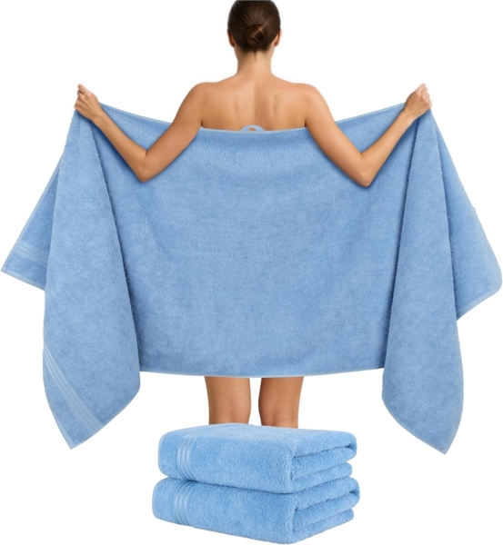 HAMMETEX Saunatuch Hammetex 2er Set extra große Saunatücher, Frottier (Packung, 2-St), 100% Baumwolle – Weich & Saugfähig – Luxuriöse Große Spa-Badetücher