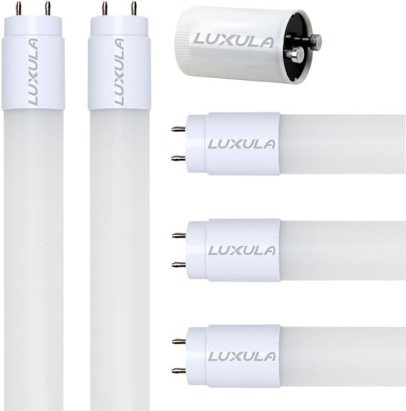 LUXULA 5er Pack LED Röhre 150cm - Kunststoff T8 G13 Sockel - 22W 2640lm - 6000K Kaltweiß - inkl. Starter-Brücke - Röhrenlampe Leuchstoffröhre Neonröhre