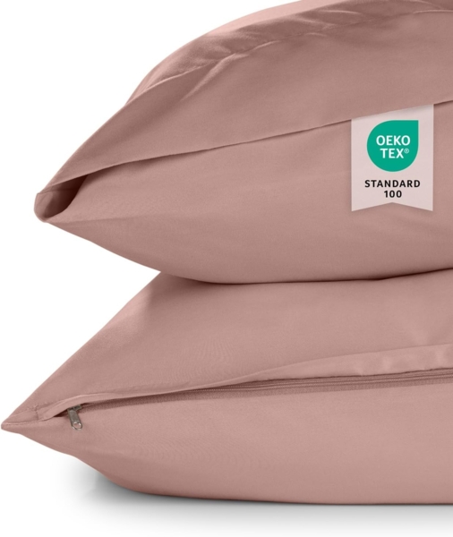 Blumtal Kissenbezüge aus gebürstetem Mikrofaser-Gewebe, (2 Stück), mit Reißverschluss oder Verschlusslasche Bild 3