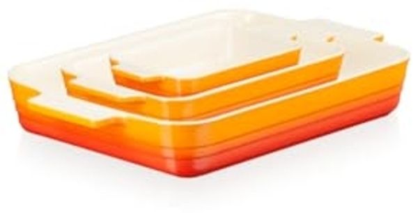 Le Creuset Auflaufform Set ofenrot - Orange