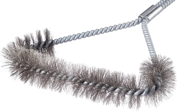 Weber 6493 3-seitige Grillbürste mit Edelstahlborsten, schwarz, 53 cm Bild 3