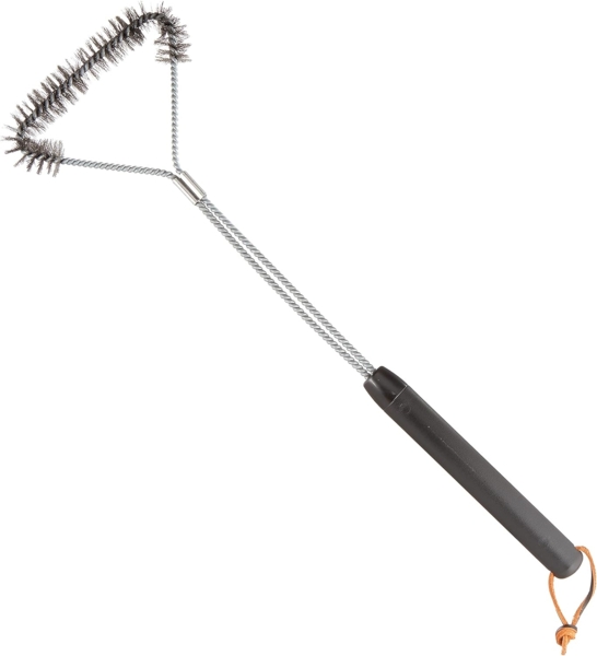Weber 6493 3-seitige Grillbürste mit Edelstahlborsten, schwarz, 53 cm Bild 2