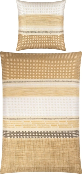 Erwin Müller Bettwäsche Bettwäsche, Seersucker, 2 teilig, Steifen