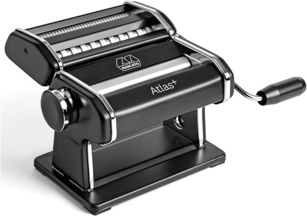 MARCATO Atlas+ Nudelmaschine Schwarz eloxiertem Aluminium mit 4 Typen