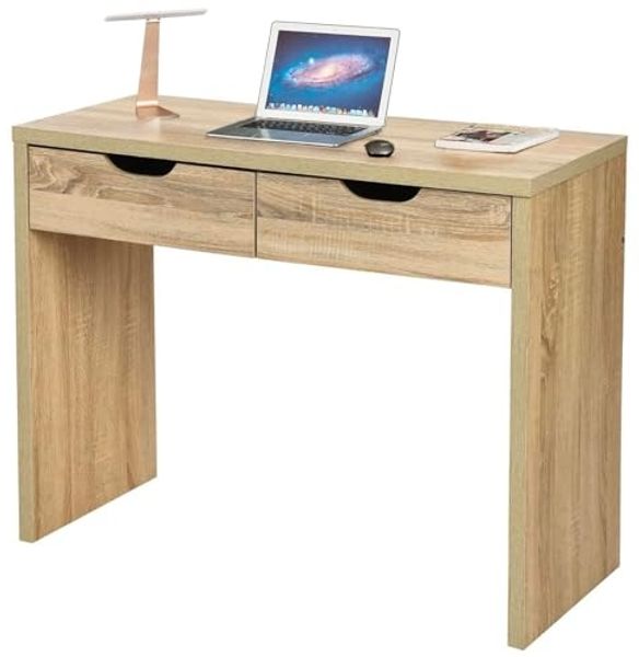 Avilia Konsole mit 2 Schubladen aus natürlicher Eiche – Eleganter Stil und Funktionalität in einem einzigen Möbelstück für Zuhause oder Büro