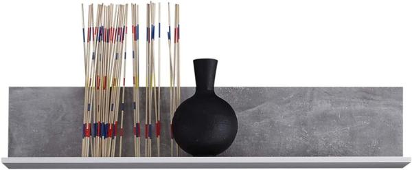 Wohnwand Spider / Stone, Glas, Holzwerkstoff, Grau, Weiß, 304 x 194 x 48 cm Bild 7