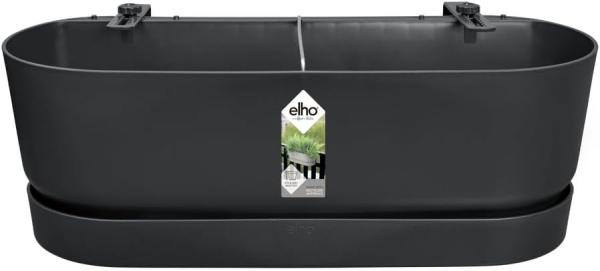 Elho Balkonkasten Greenville Easy Balcony L52 cm lebhaft schwarz