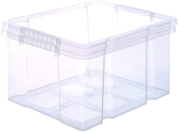 BigDean 2x Stabile Kunststoffbox Eurobox (Dreh Stapelbar) 44x35x24cm passt in Kastenregale