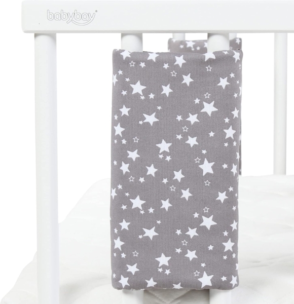 Babybay 'Ultrafresh Piqué' Bettnestchen für Babybay Original taupe/weiß, Sterne Bild 3