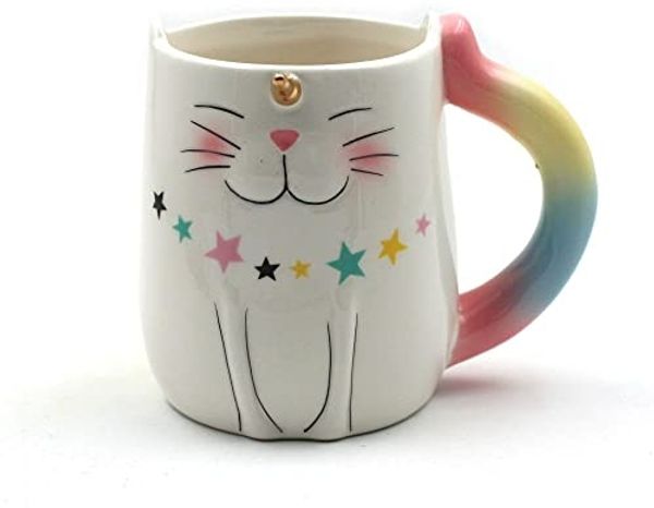 Out of the Blue Tasse Einhorn Katze Kaffeebecher Geschenke für Mädchen Unicorn Tasse aus