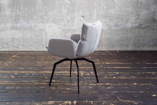 KAWOLA Polsterstuhl BARO (1 St), Esszimmerstuhl Drehstuhl Stoff, mit oder ohne Armlehnen Bild 5