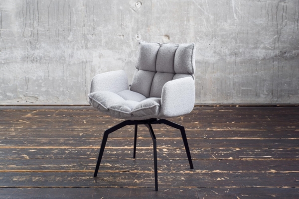 KAWOLA Polsterstuhl BARO (1 St), Esszimmerstuhl Drehstuhl Stoff, mit oder ohne Armlehnen Bild 3