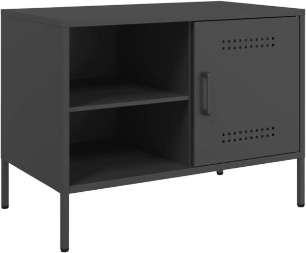 TV-Schrank Schwarz 68x39x50,5 cm Stahl 842994