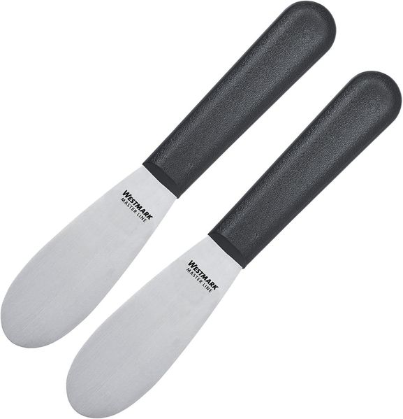 WESTMARK Buttermesser 2 Stück, Klingenmaß: 3,3 x 8,5 cm, Länge: 18,5 cm, Profi Messer Master