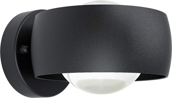 Eglo 98706 LED Wandleuchte TREVIOLO 1 Up & Downlight schwarz weiß L:16cm H:8,5cm T:19cm IP44