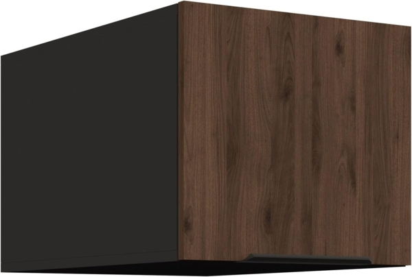 Aufsatzschrank Hochschrank 40 cm Küche MONZA Okapi Nußbaum Küchenzeile