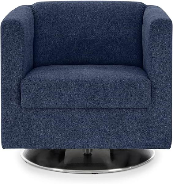 LOOKS by Wolfgang Joop LOOKS I Designer Sessel mit Federkern, Holzwerkstoff, dunkelblau, 72 x 71 x 75 cm Bild 1