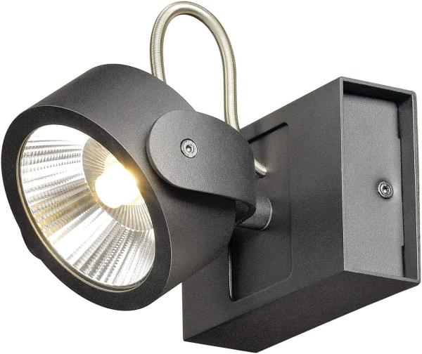 SLV No. 1000127 KALU LED 1 Wand- und Deckenleuchte schwarz 3000K 60°