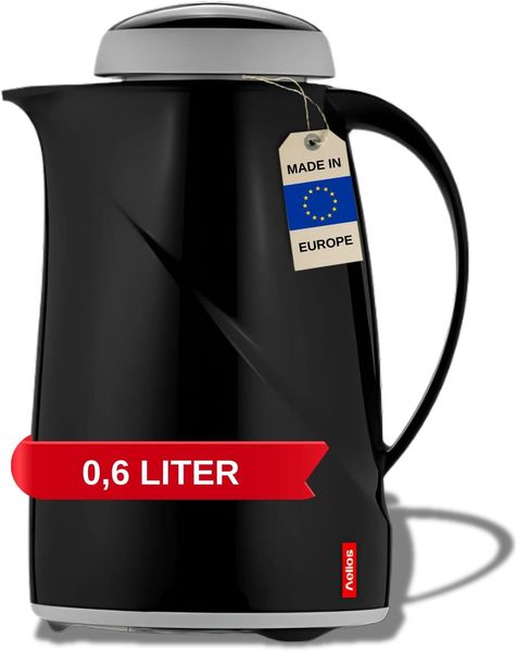 Helios Isolierkanne Wave Mini 0,6 l schwarz 2942-002