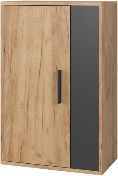 Hängeschrank Berno Goldkraft Eiche/Anthrazit 50.1 x 78.4 cm mit 2 Fächern Vicco Bild 1