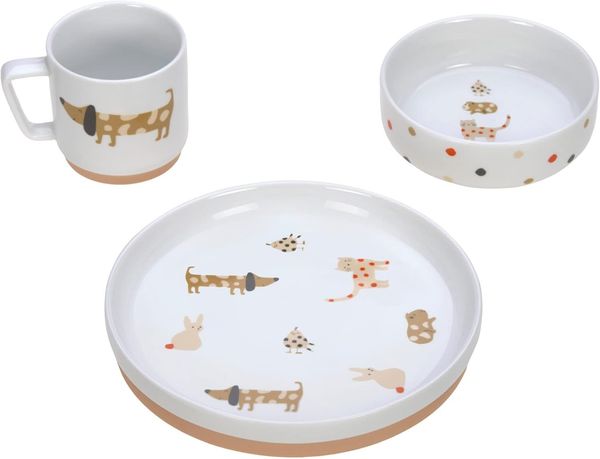 Lässig Porzellan-Geschirr-Set 3-tlg. Little Mateys spicy orange