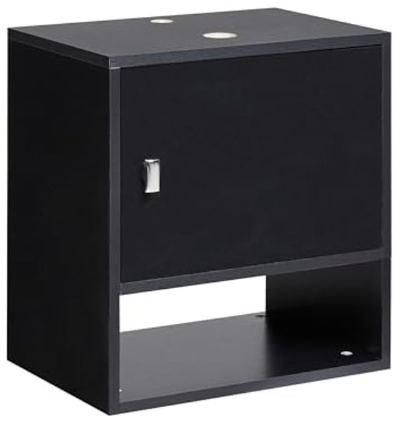 Wandmontierter Waschbeckenunterschrank LIMERIA 45 cm Schwarz