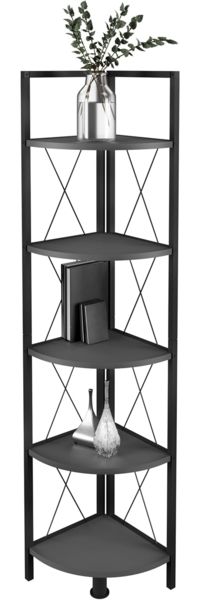 VCM Standregal Insasi 919833 Anthrazit H. 160 x B. 34 x T. 34 cm