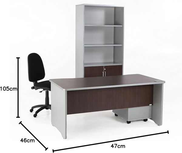 Rocada Bürodrehstuhl ohne Armlehnen schwarz Bild 3