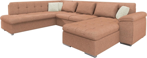 Ecksofa Niko Bis Premium (Farbe: Sicuro 35 + Sicuro 35 + Sempre 06, Seite: Rechts)