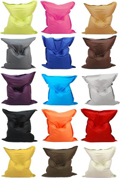 Kinzler S-10137/100 XXL Riesensitzsack, 140x180 cm, neue Styroporkügelchen, Sitzsack Outdoor Indoor, in vielen verschiedenen Farben, mit Innensack, anthrazit Bild 3