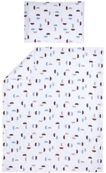Meyco Baby Kinderbettwäsche Shapes Lilac, Jersey, 1 teilig, 100x135 cm