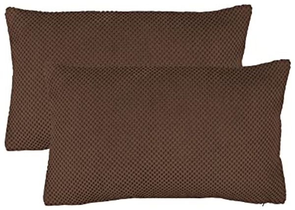 Haus und Deko Kissenbezüge Kissenbezug 2er Set Dekokissen Kissenhülle Waben Kissen Chenille Webst, (2 Stück)