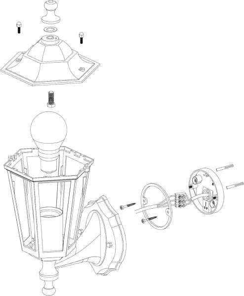 Eglo 22468 Aussenleuchte LATERNA 4 schwarz, E27 max. 1X40W L:16,5cm H:35cm Bild 7