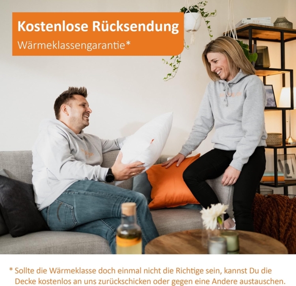 sleepling Microfaserbettdecke Komfort 100, Füllung: Hohlfasern, Bezug: 100 % Polyester, in 135x200 cm, 155x220 cm und Weitere, Allergiker geeignet, Made in EU Bild 7