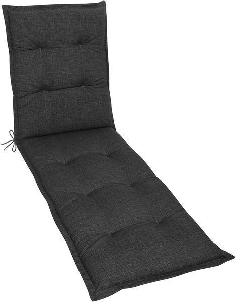 Gardissimo PREMIUM Rollliegenauflage Gartenliege Auflage Kissen anthrazit