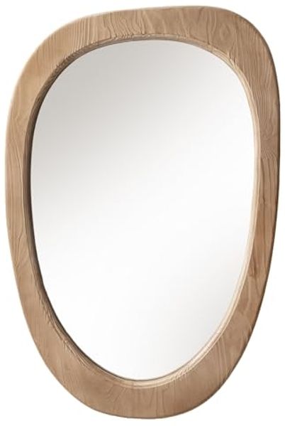 riess-ambiente Wandspiegel ORGANIC 105cm natur – Pinienholz, massiv, mit Rahmen, organisch (Einzelartikel, 1-St), Spiegel für Flur und Schlafzimmer – ideal für dekorative Ambiente!